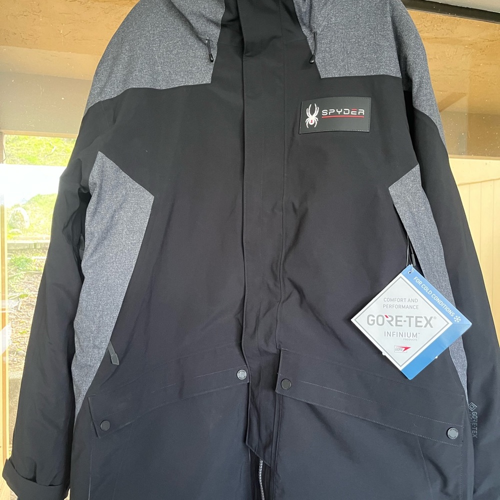 Spyder Men’s XXL Black Gore-tex Jacket new with tags
